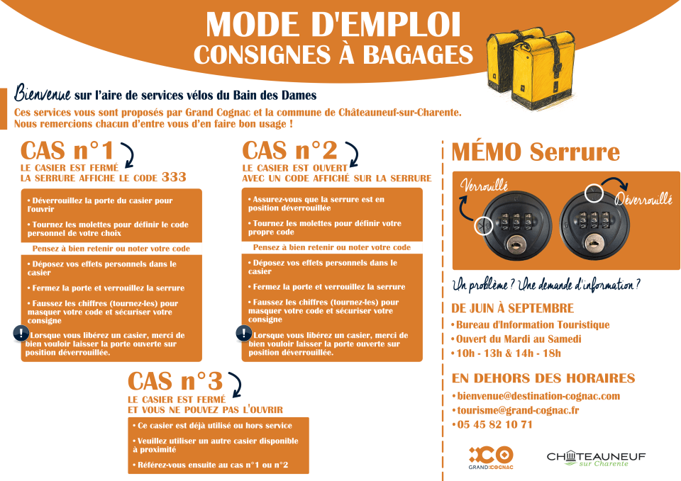 consigne-bagage vélo-chateauneuf-mode-d-emploi