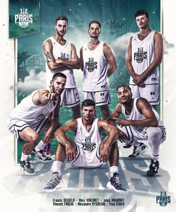 Equipe de France-Basket-ball 3x3 - Crédits : FFBB