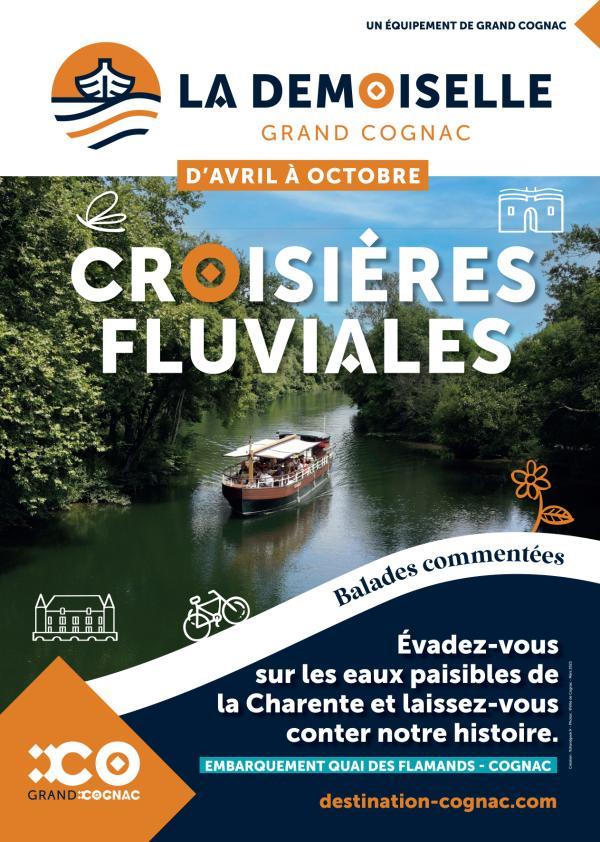 Affiche des croisières fluviales de La Demoiselle