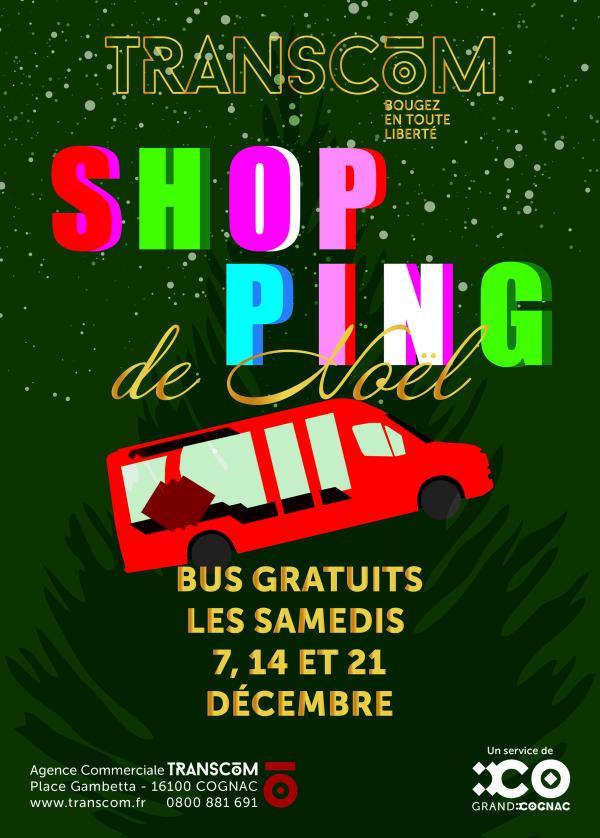 Affiche shopping de Noël